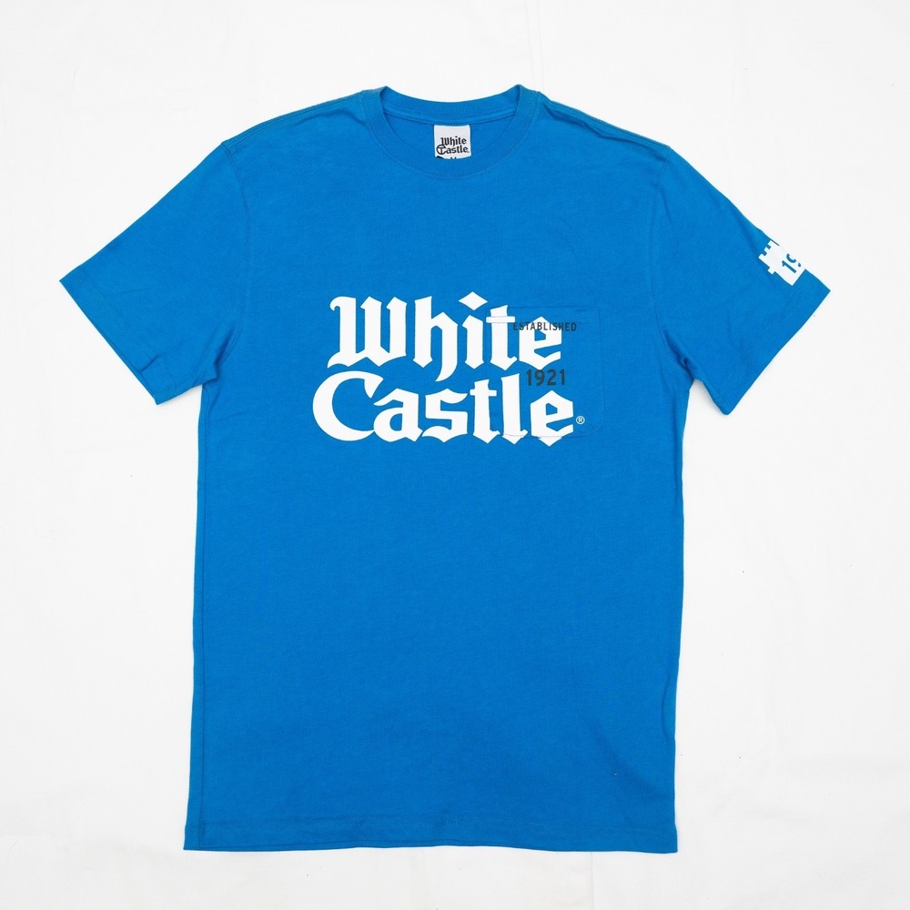 White‎ Castle x Telfar Blue Staff Shirt Rare Adult Size M Archival Designer